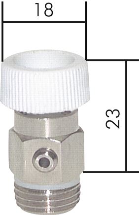 Exemplary representation: Drain and vent valve without sleeve, G 1/4" & G 3/8"