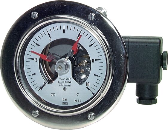 Exemplary representation: Contact pressure gauge, horizontal